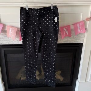 Old Navy Pixie Black Polka Dot pants